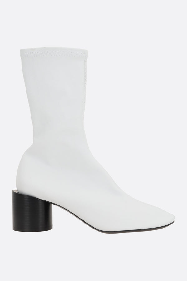 stretch nappa ankle boots