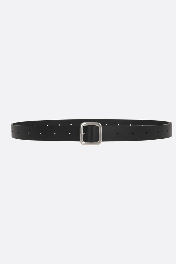 smooth leather belt