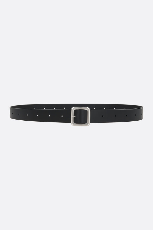 smooth leather belt