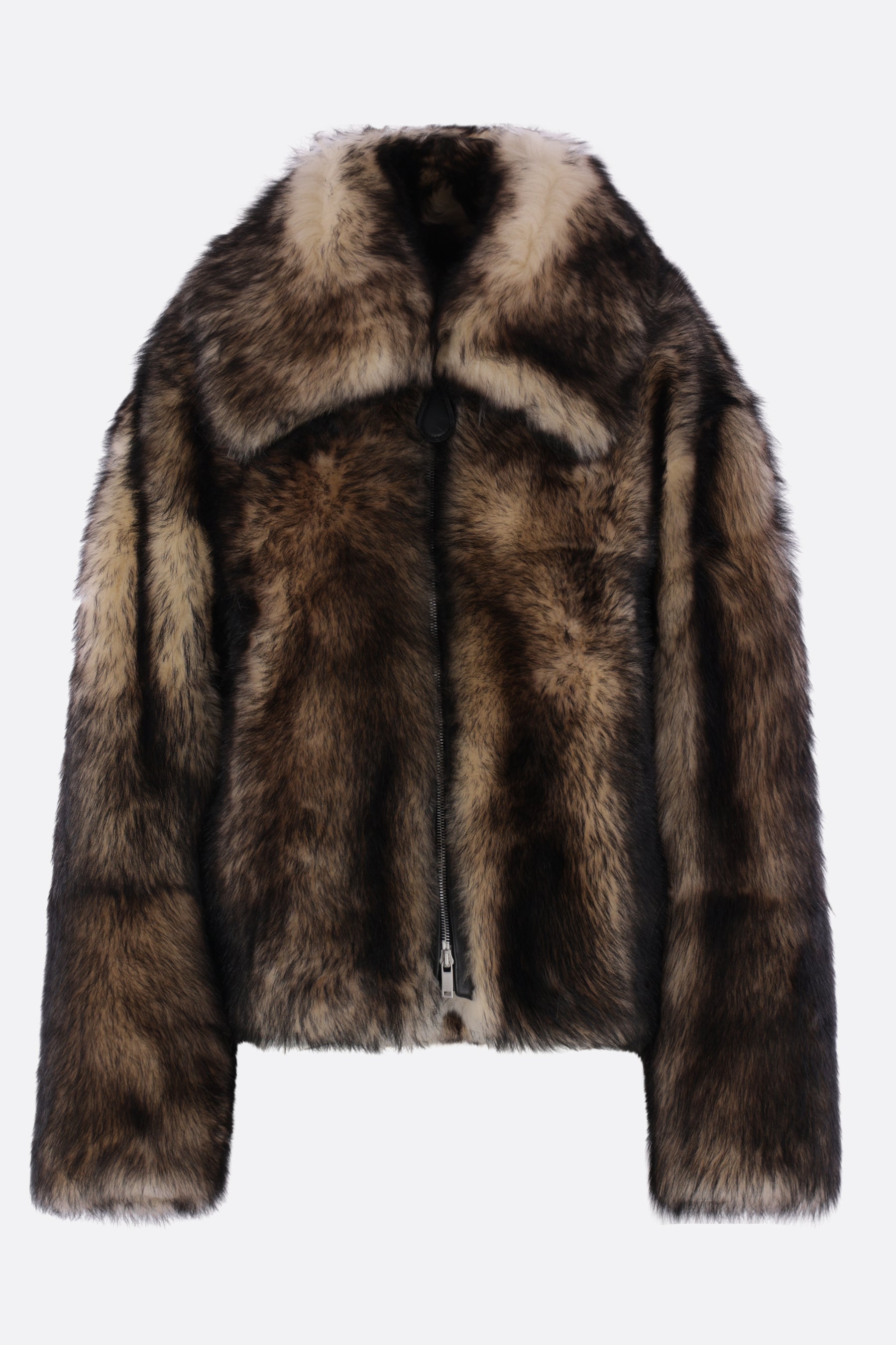 full-zip jacket in shearling
