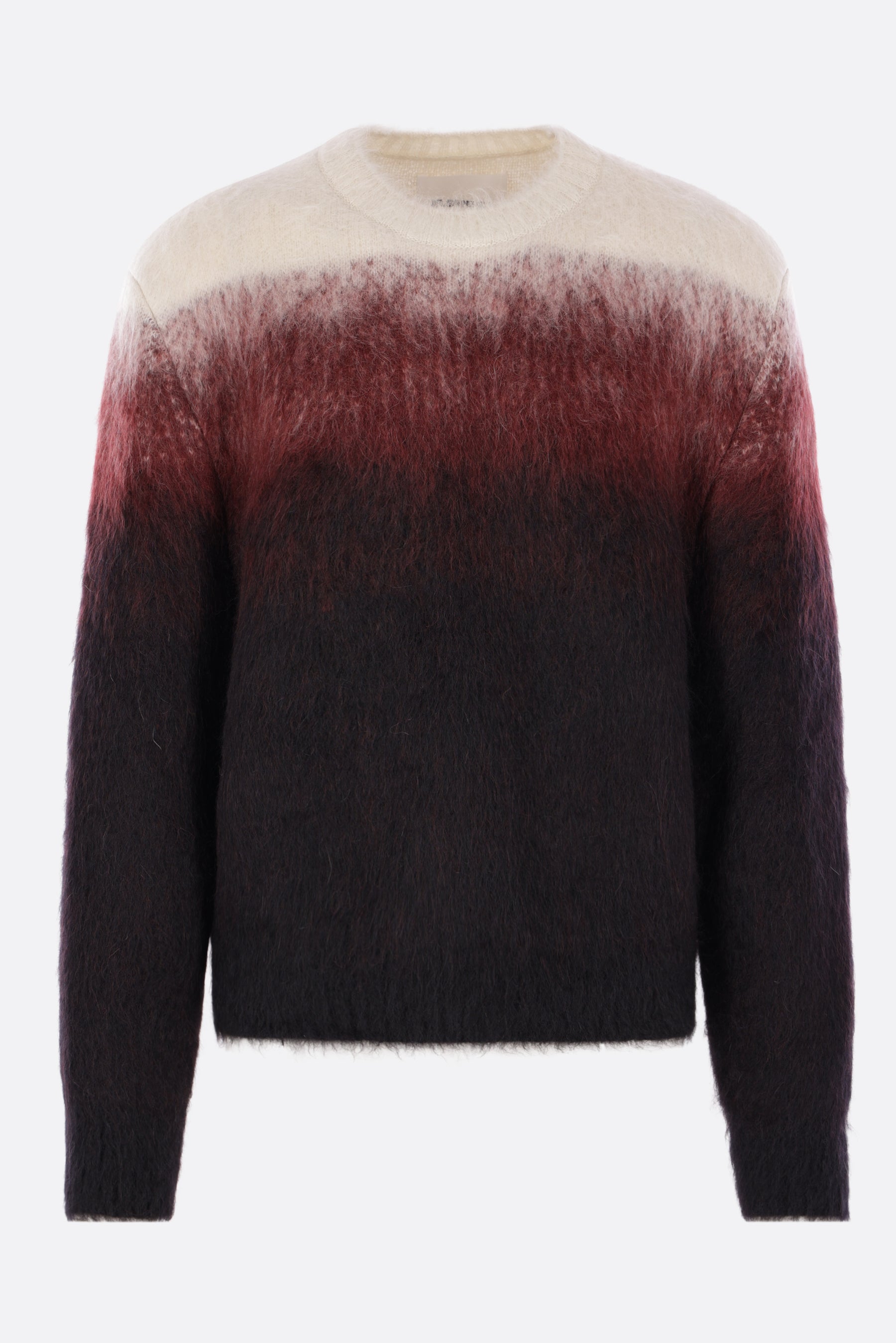 wool and jacquard mohair sweater
