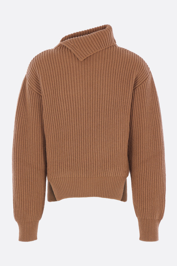 rib wool sweater