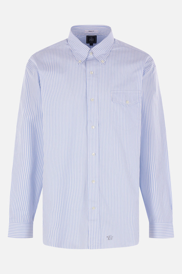 camicia in cotone Oxford a righe