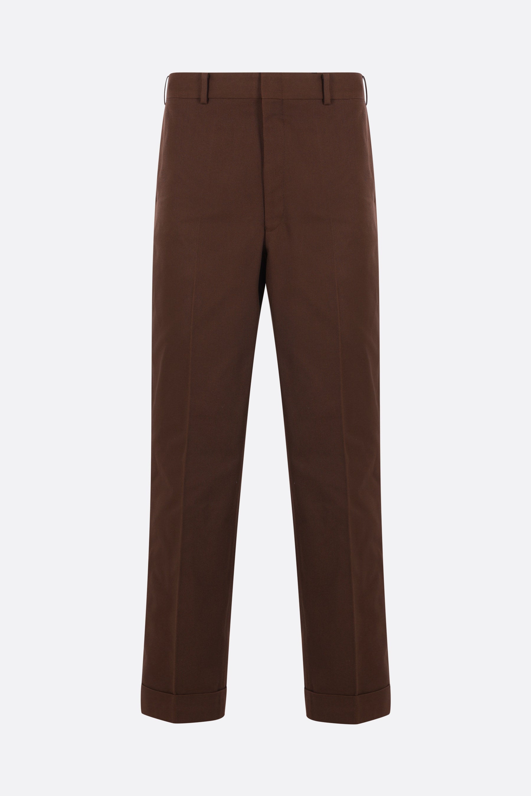 gabardine trousers with martingale