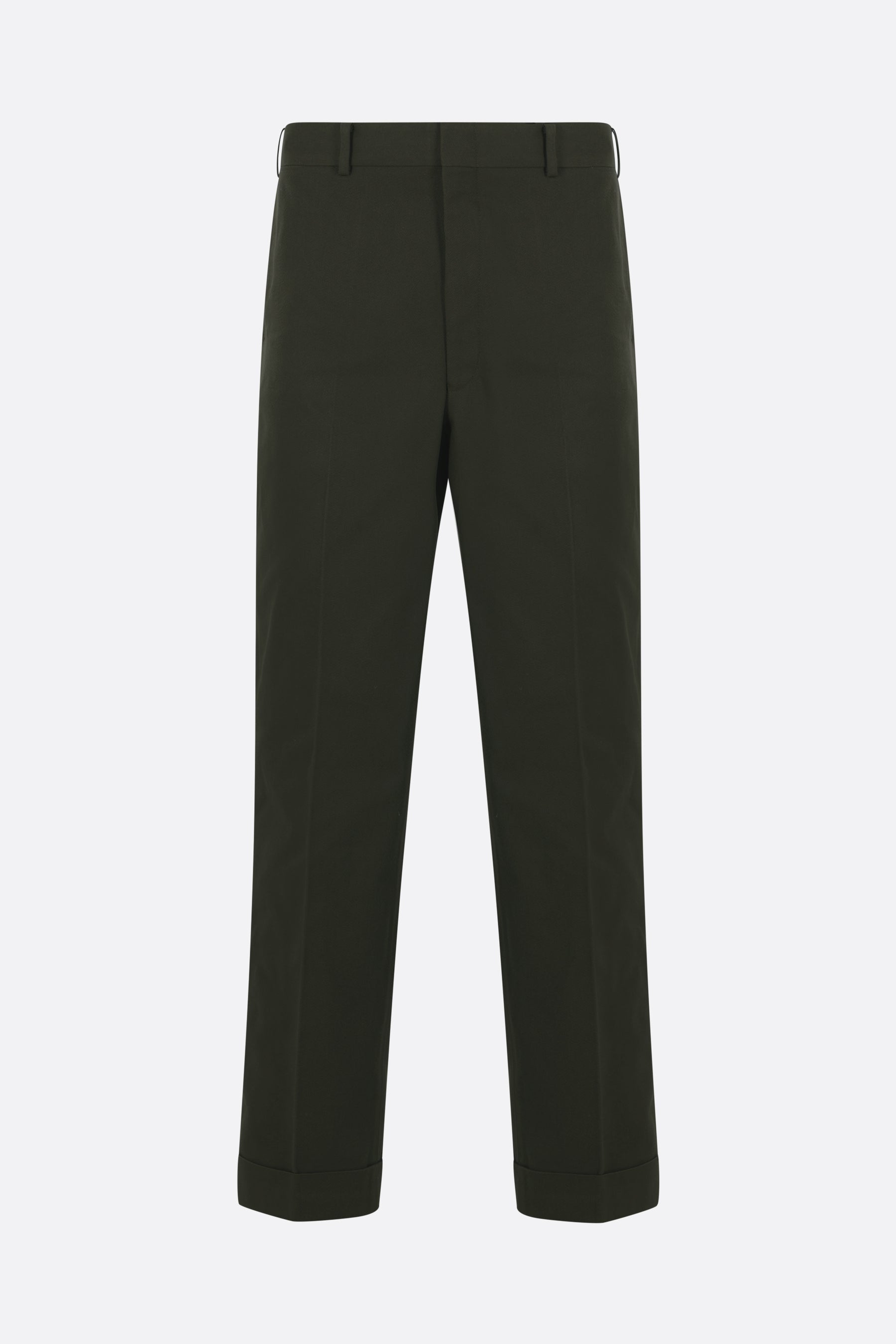 gabardine trousers with martingale