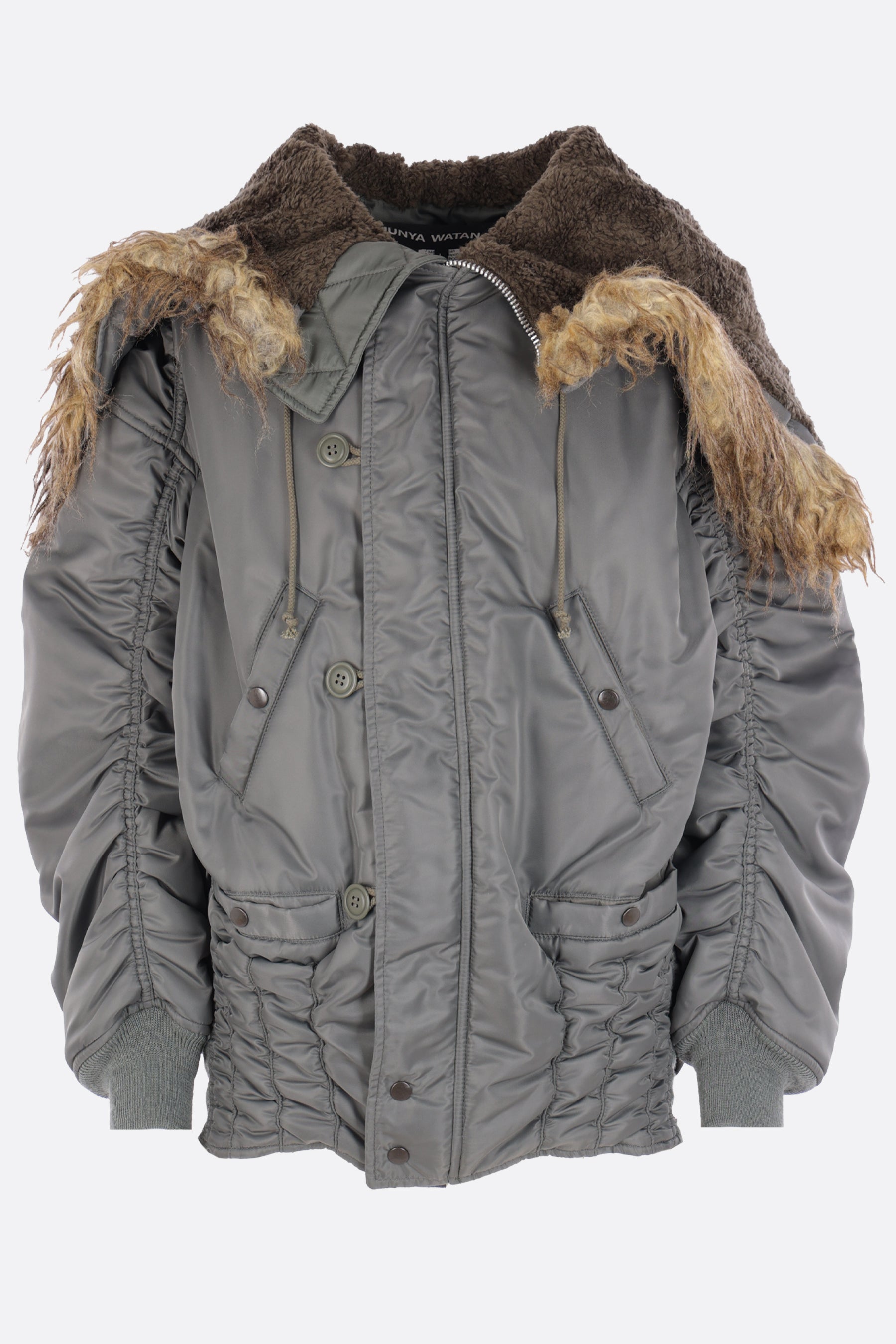 oversize bomber jacket in nylon