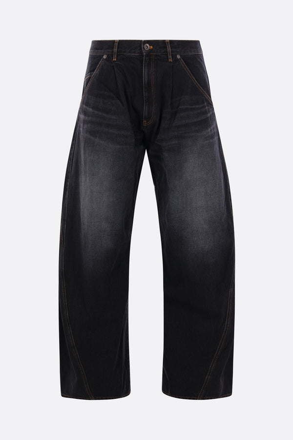 3D cutting jeans in denim