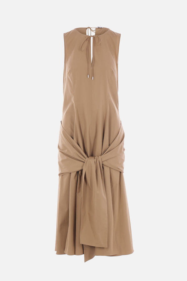 wrap dress in poplin