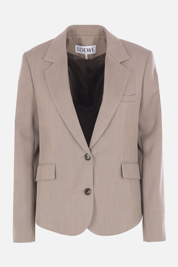 tailored jacket in wool