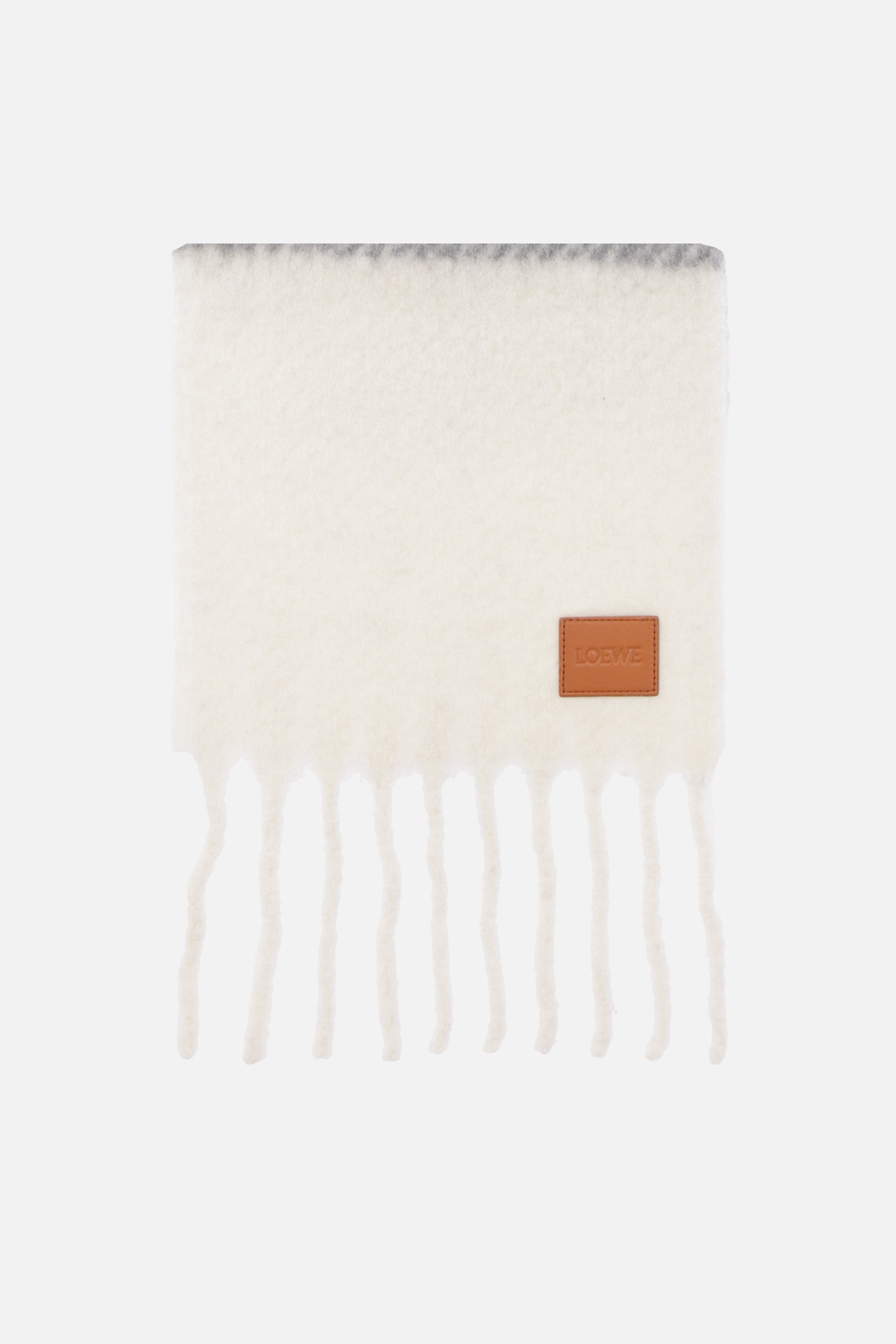 sciarpa in misto alpaca e lana a righe