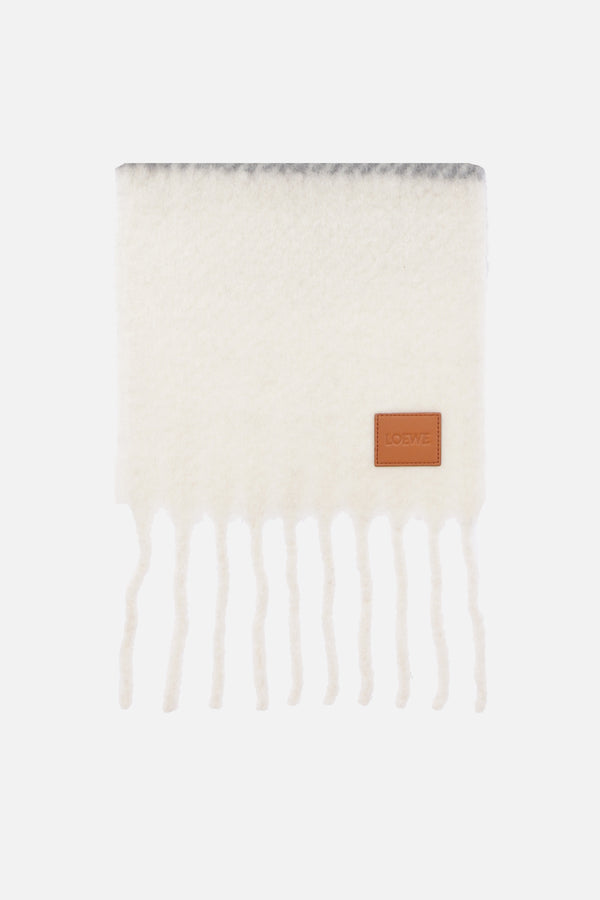 sciarpa in misto alpaca e lana a righe