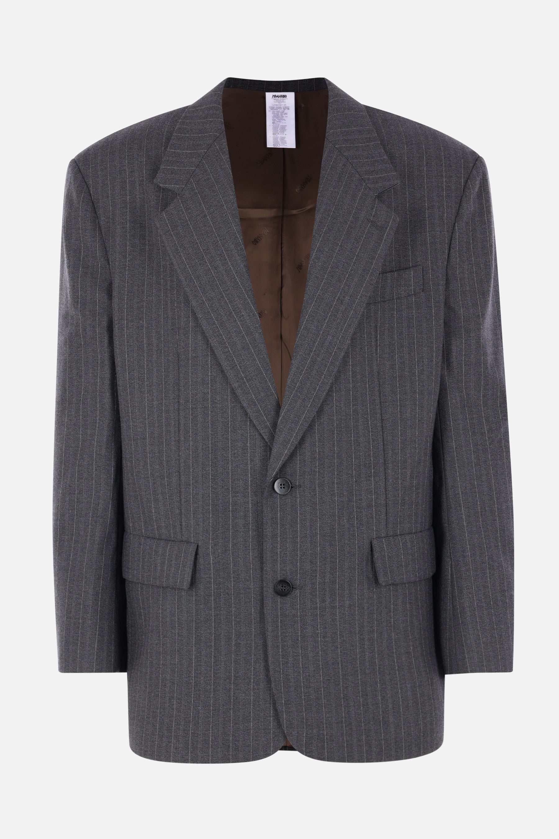Riccione single-breasted jacket in wool blend