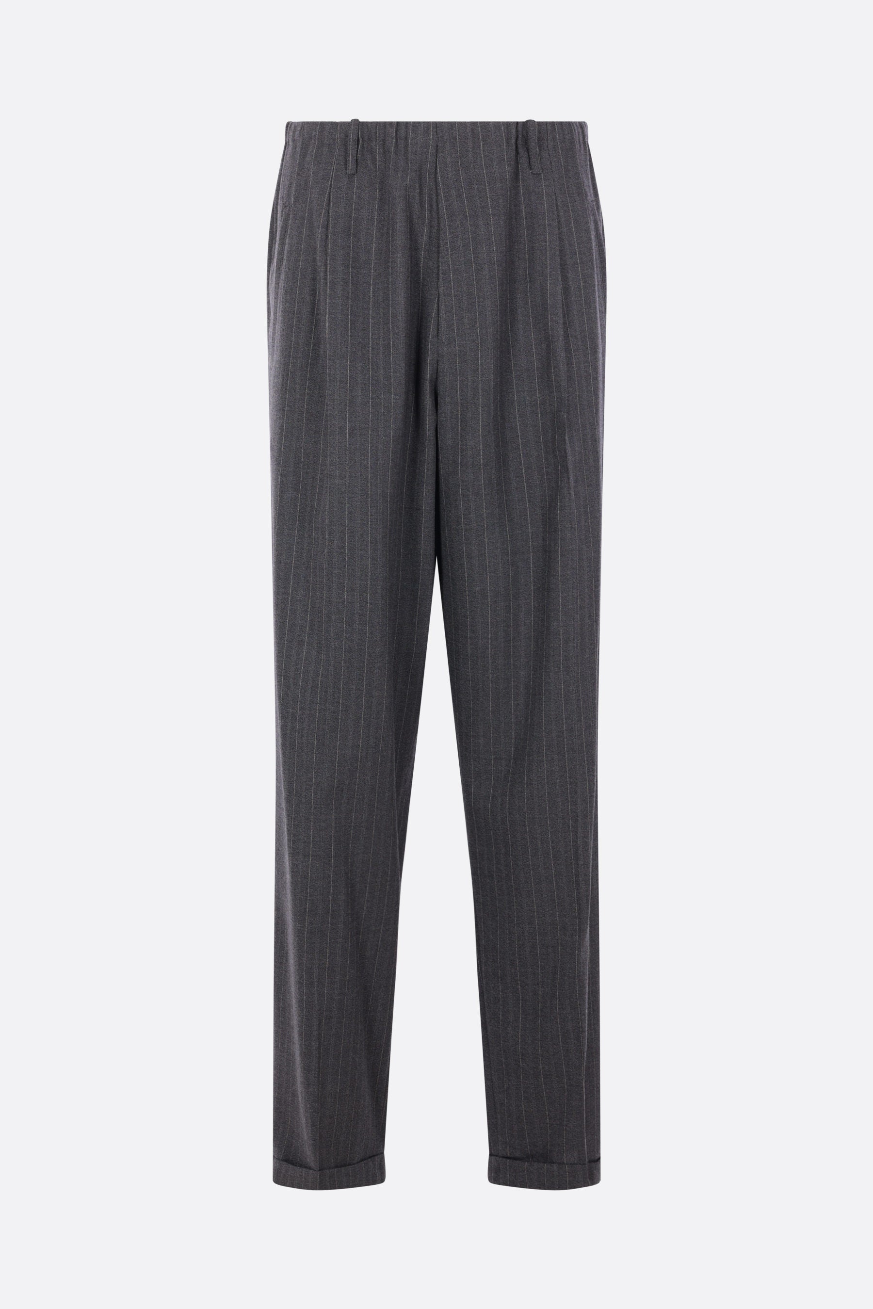 People's trousers in wool blend
