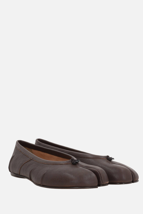 Tabi ballerinas in nappa