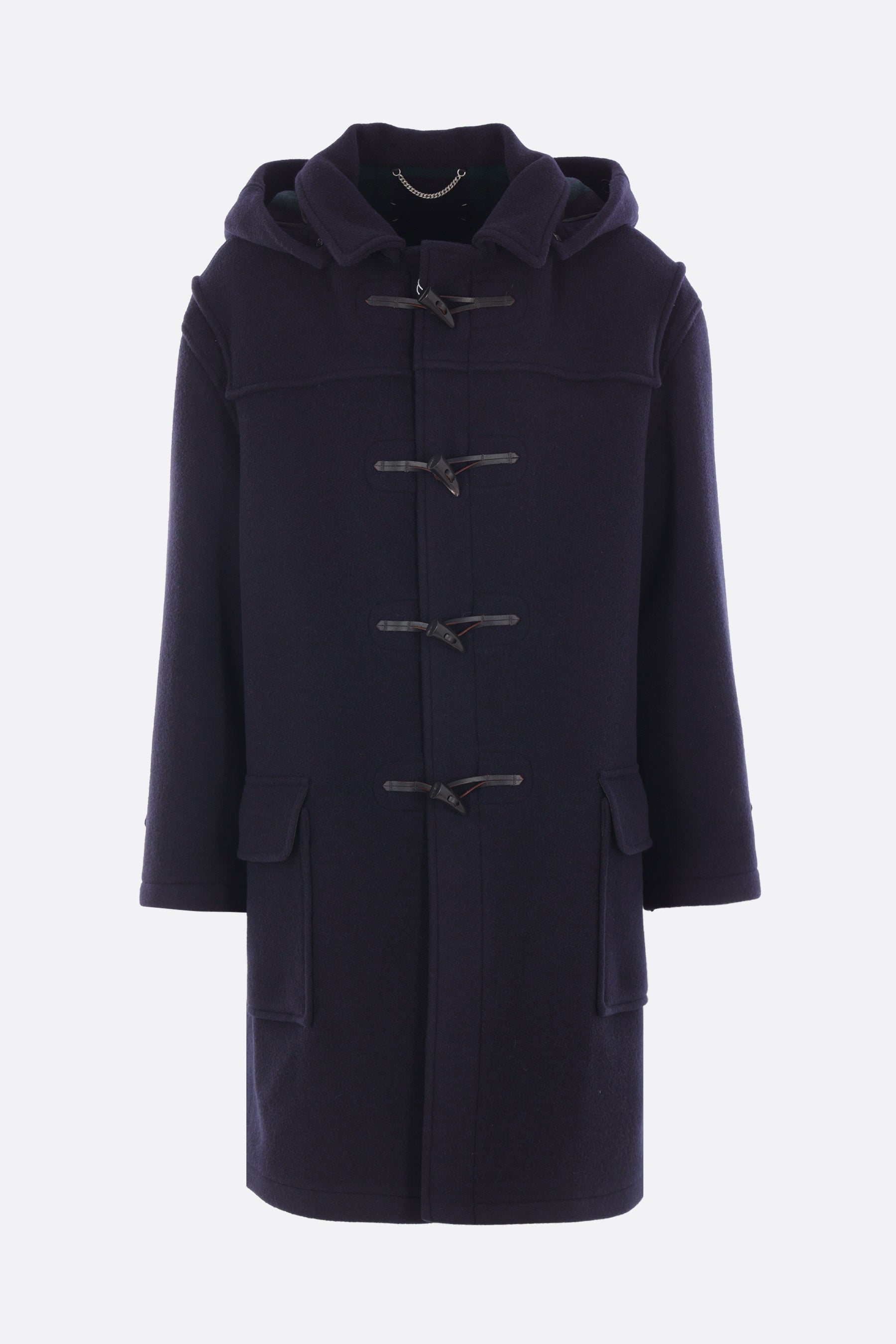 reversible duffle coat in wool