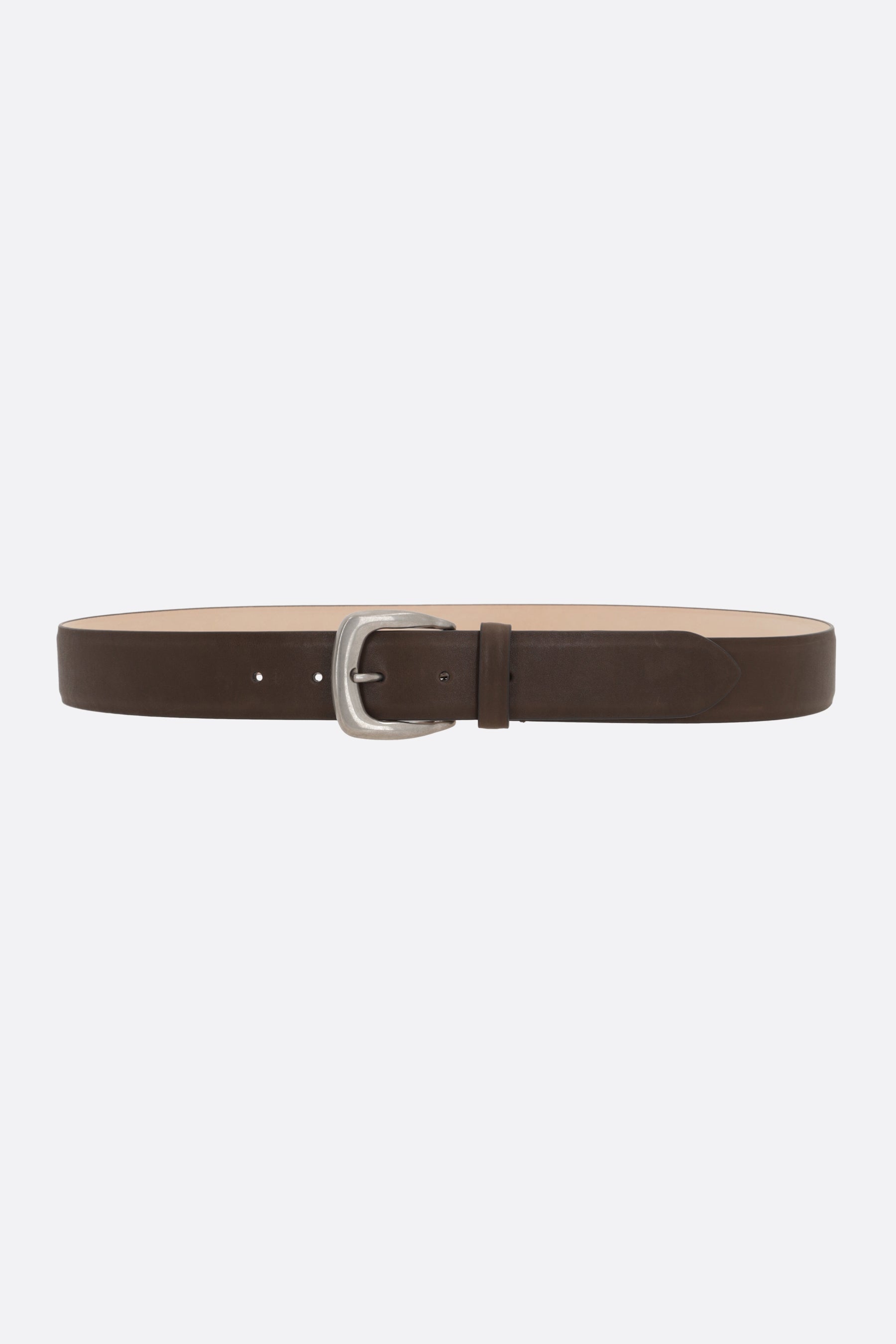 smooth leather belt