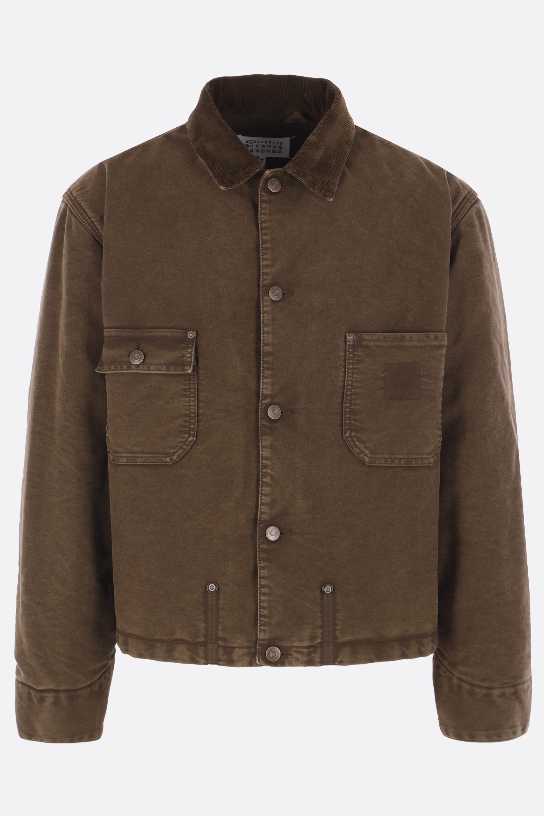 padded jacket in moleskin