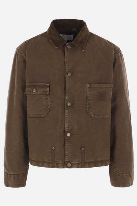 padded jacket in moleskin