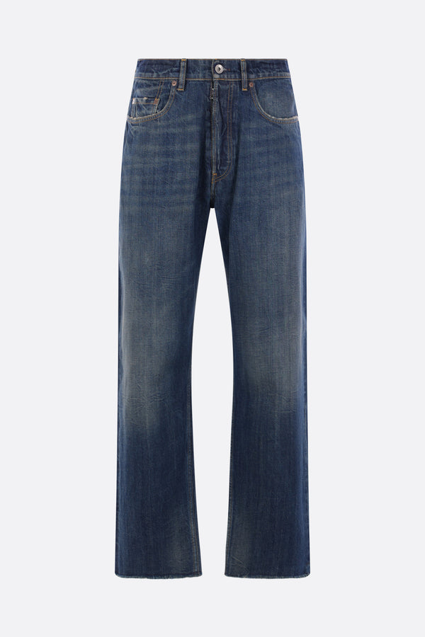 straight-leg jeans in denim