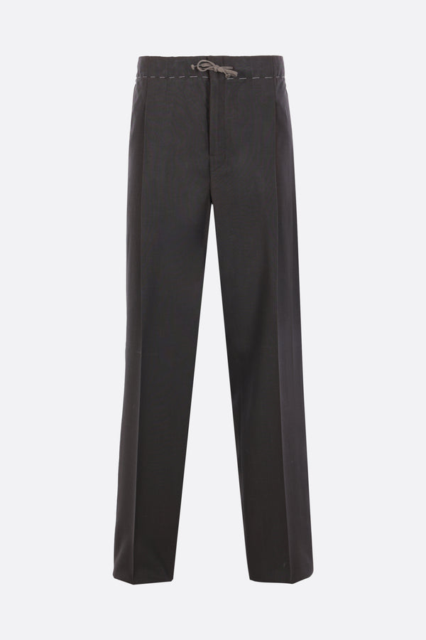 darted trousers in wool