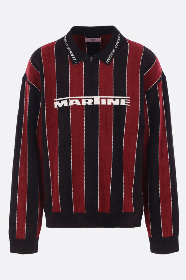 knit polo with Sporty Logo