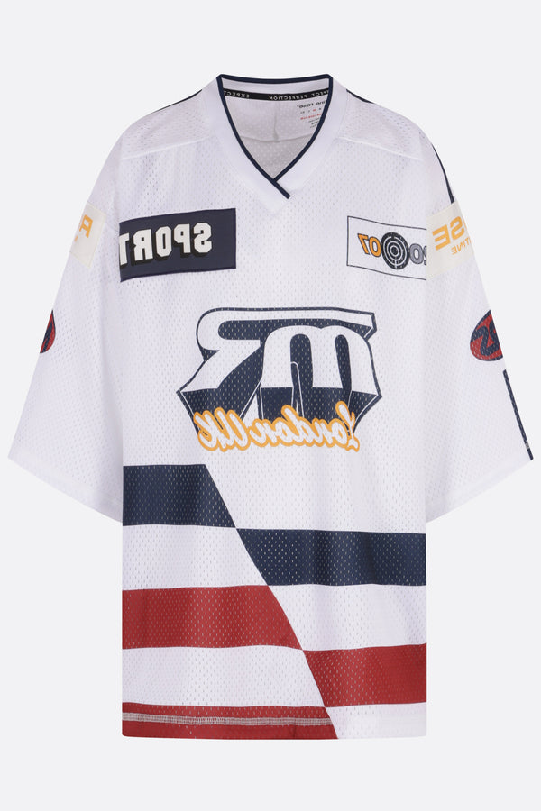 Hockey oversized t-shirt in mesh