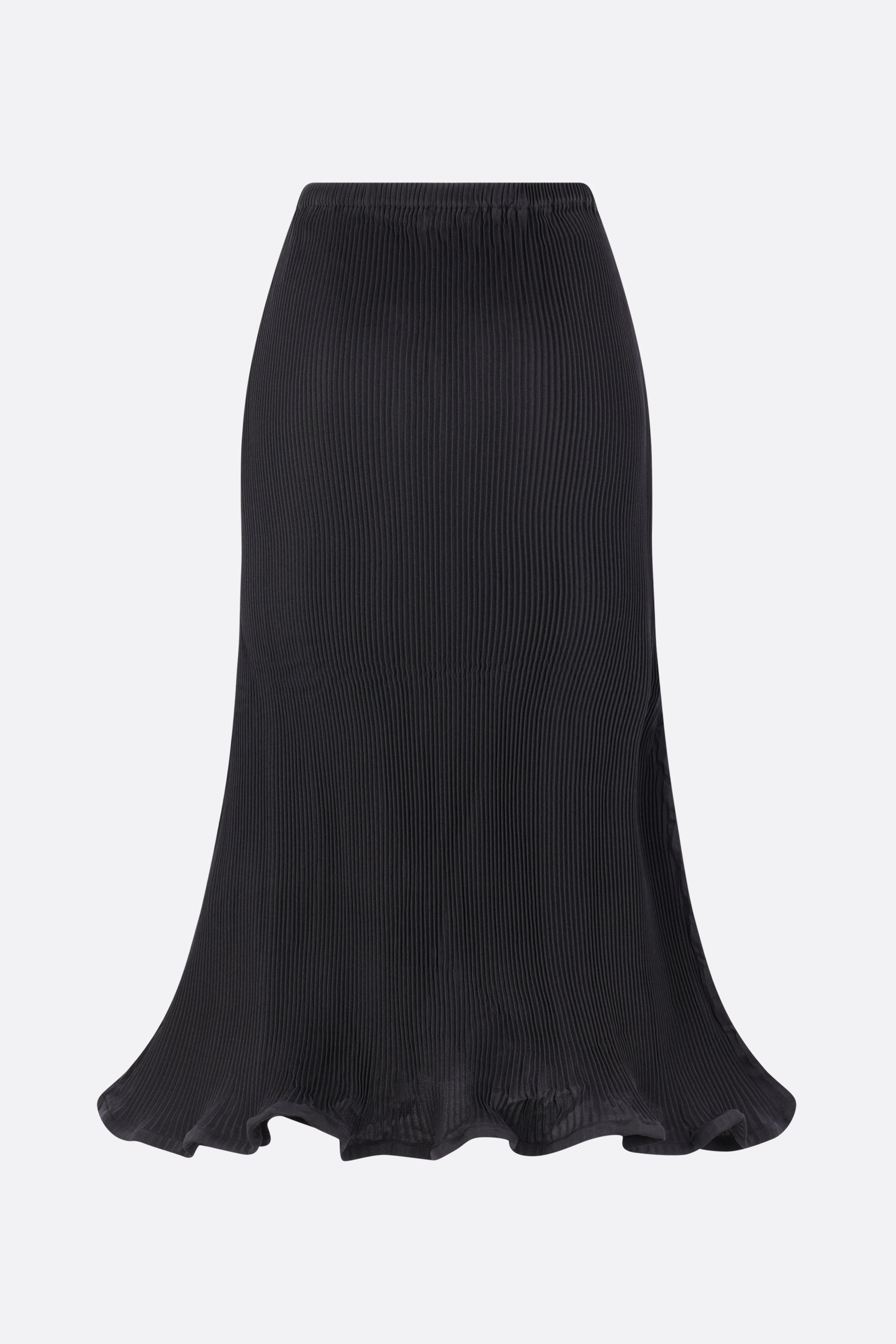 zigzag ripple midi skirt