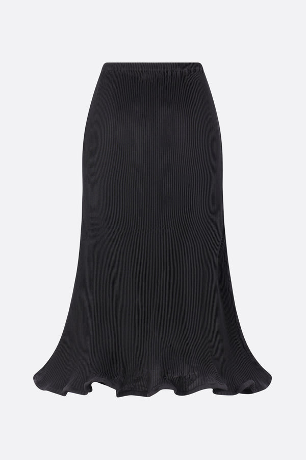 zigzag ripple midi skirt