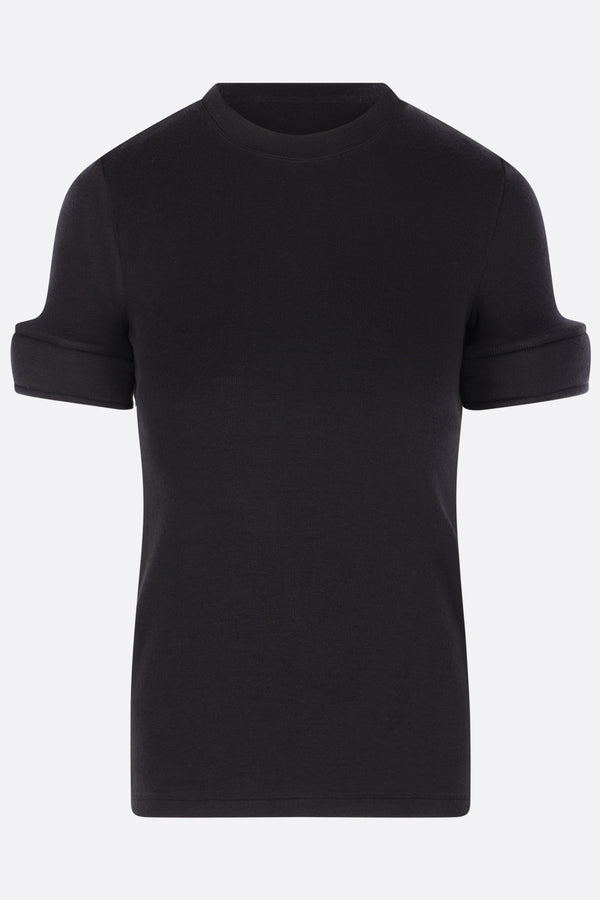 jersey t-shirt with foam cuffs