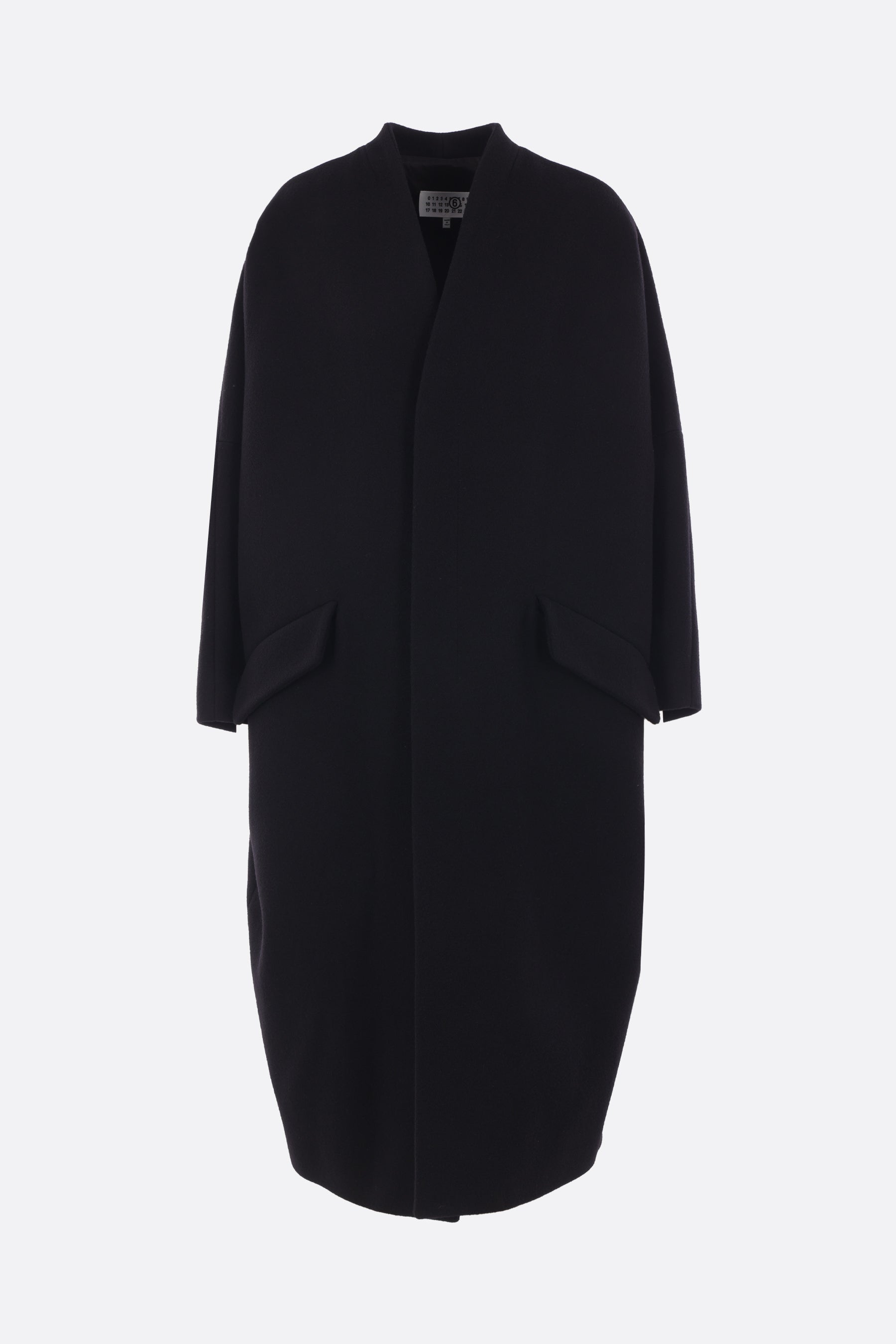 oversize coat in wool blend