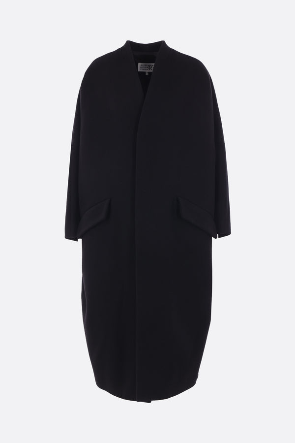 oversize coat in wool blend