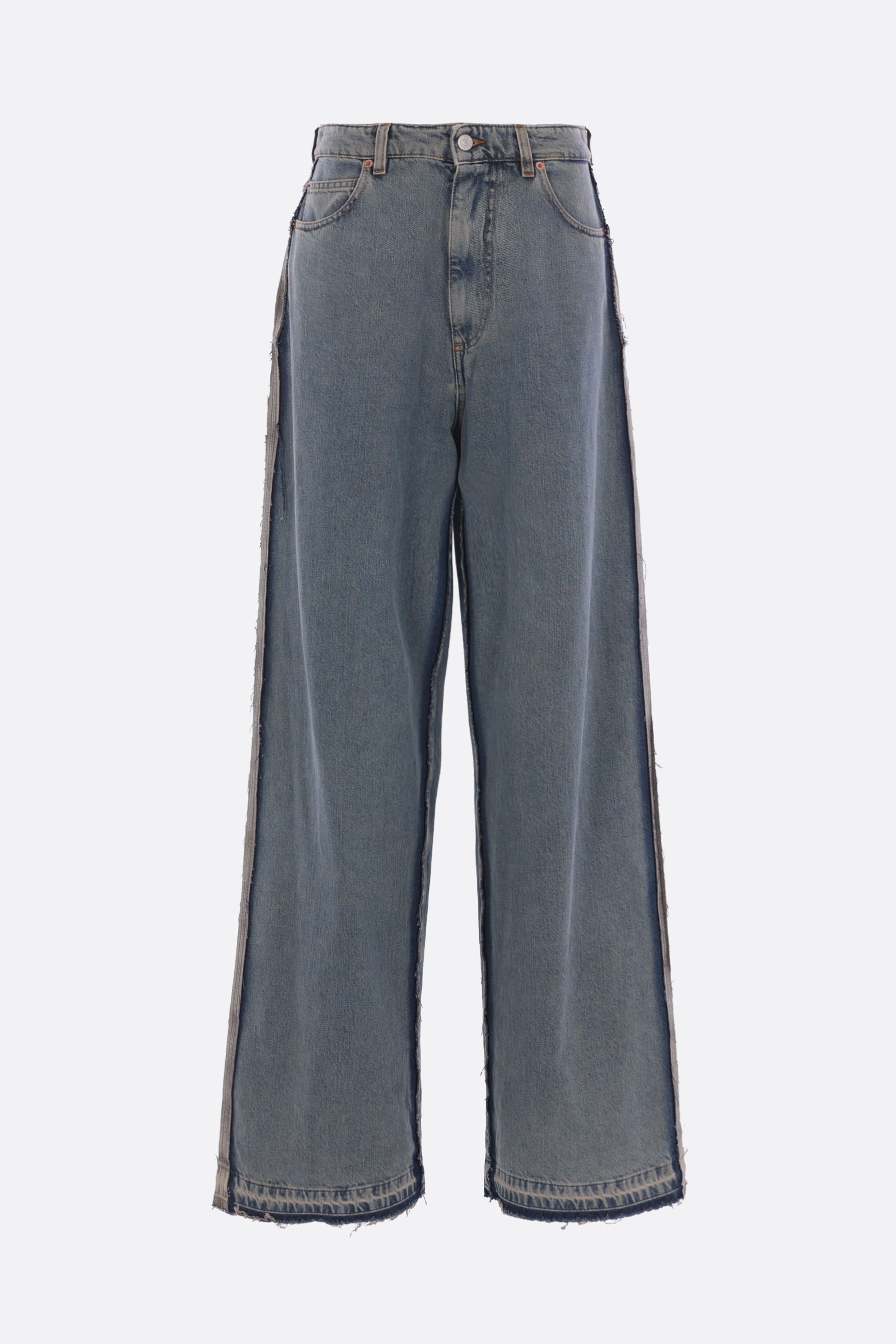 wide-leg jeans in denim