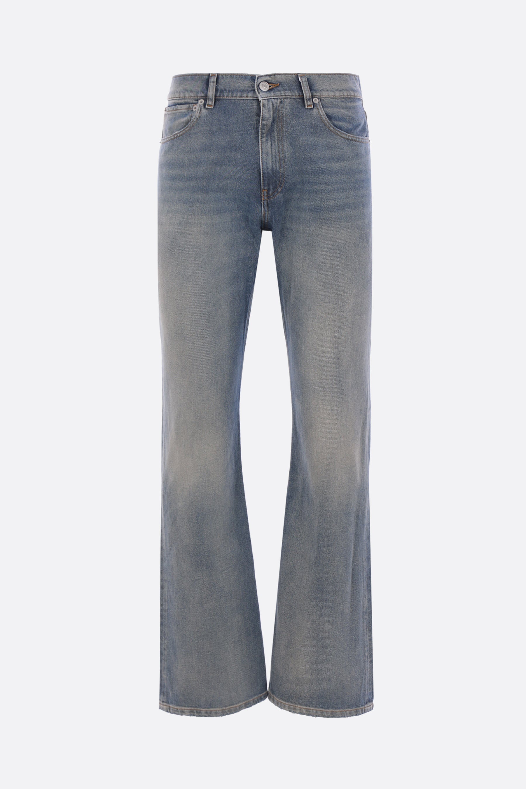 straight-leg jeans in denim