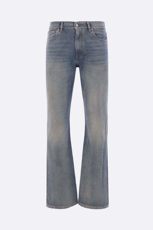 straight-leg jeans in denim