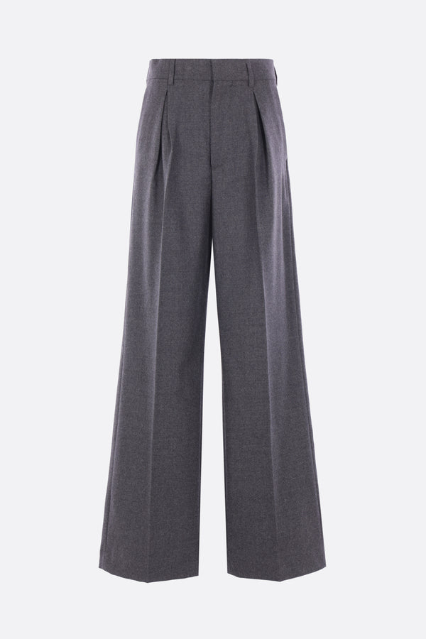darted trousers in wool