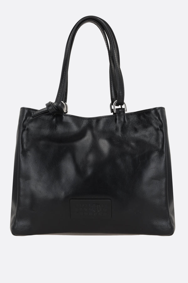 Numeric tote bag in glossy leather