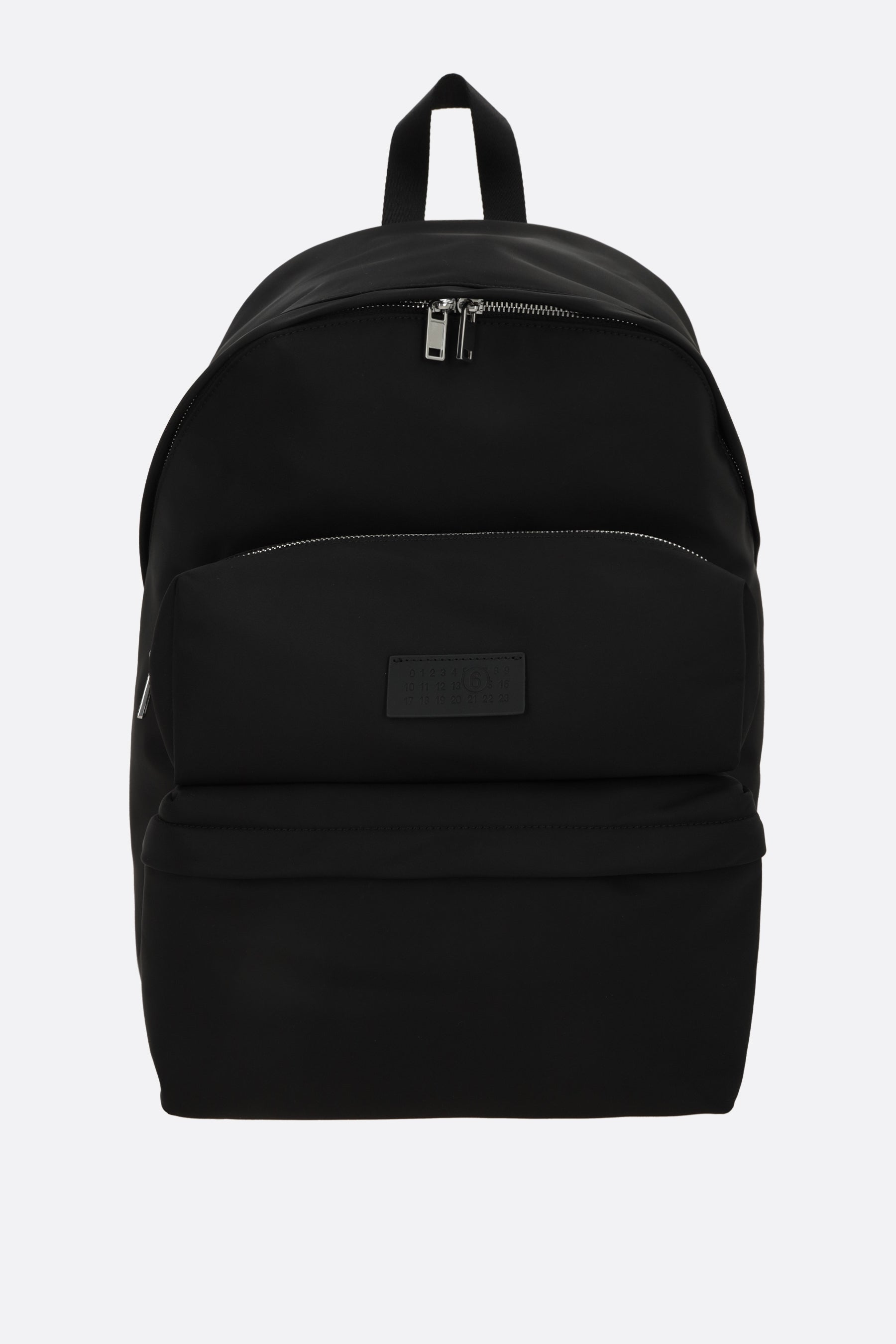nylon backpack with logo patch