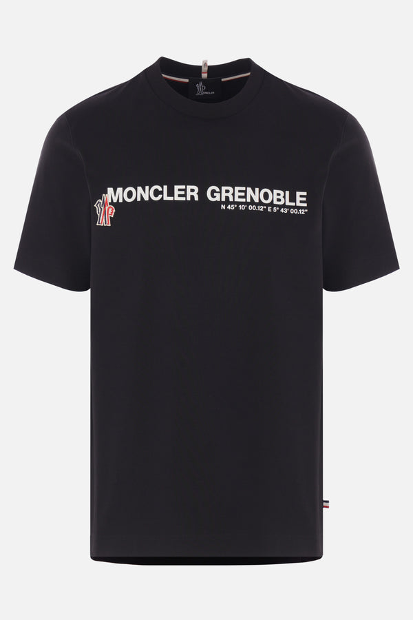 cotton t-shirt with logo print