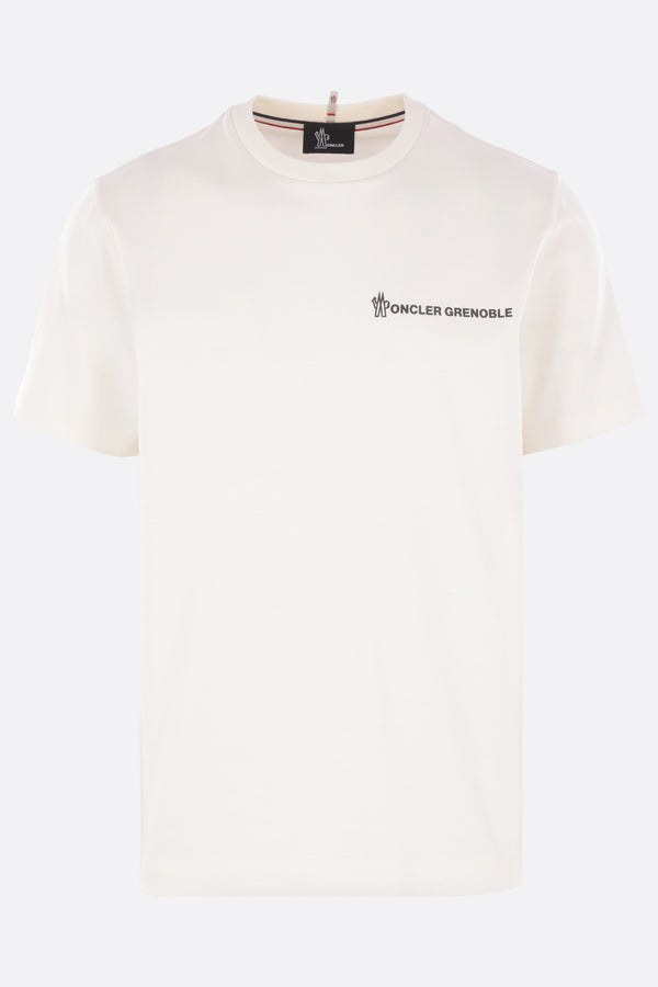 cotton t-shirt with logo print