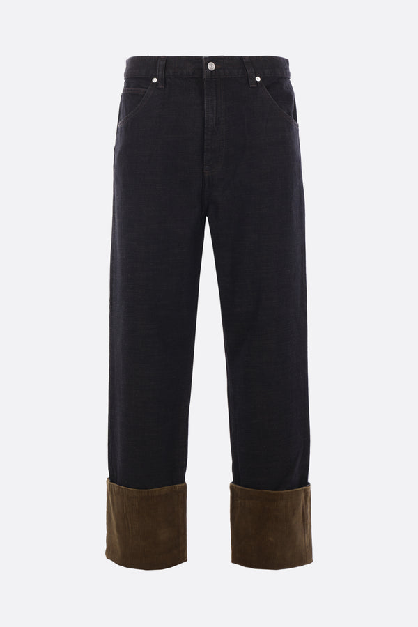 Allenby cuffed jeans in denim