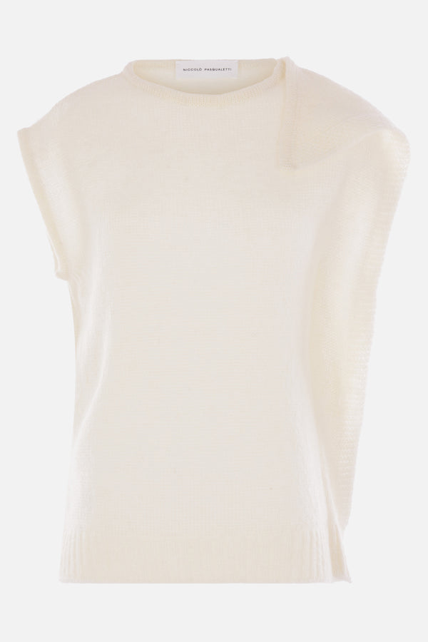 Nota sleeveles sweater in mohair blend