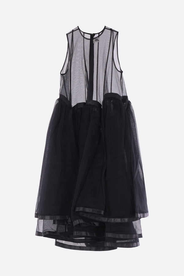 tulle sleeveless dress