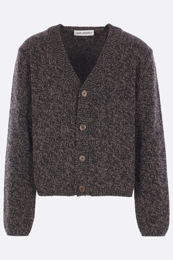 Academy cardigan in mouliné wool