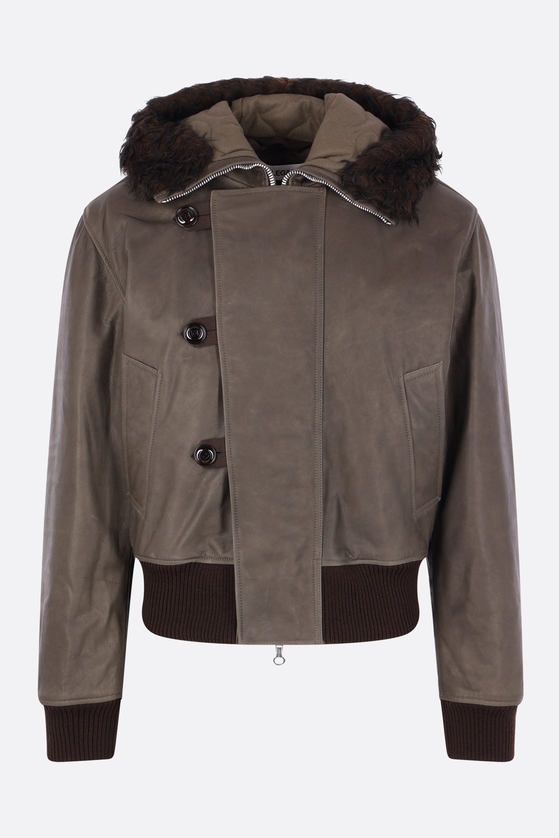 Compel jacket in leather