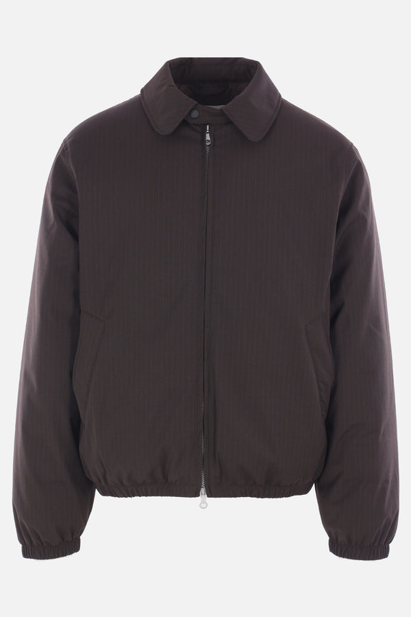 Avenue padded jacket in wool blend