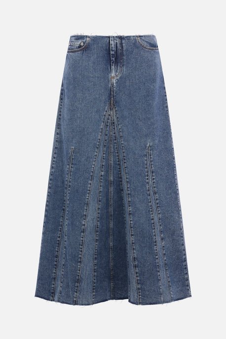 Rebel long skirt in denim