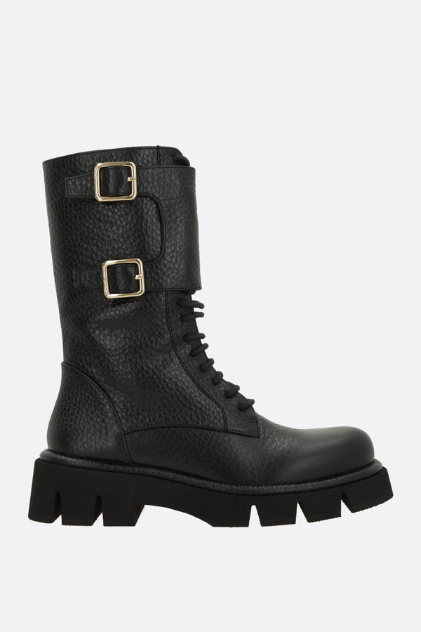 Comba boot in grained nappa