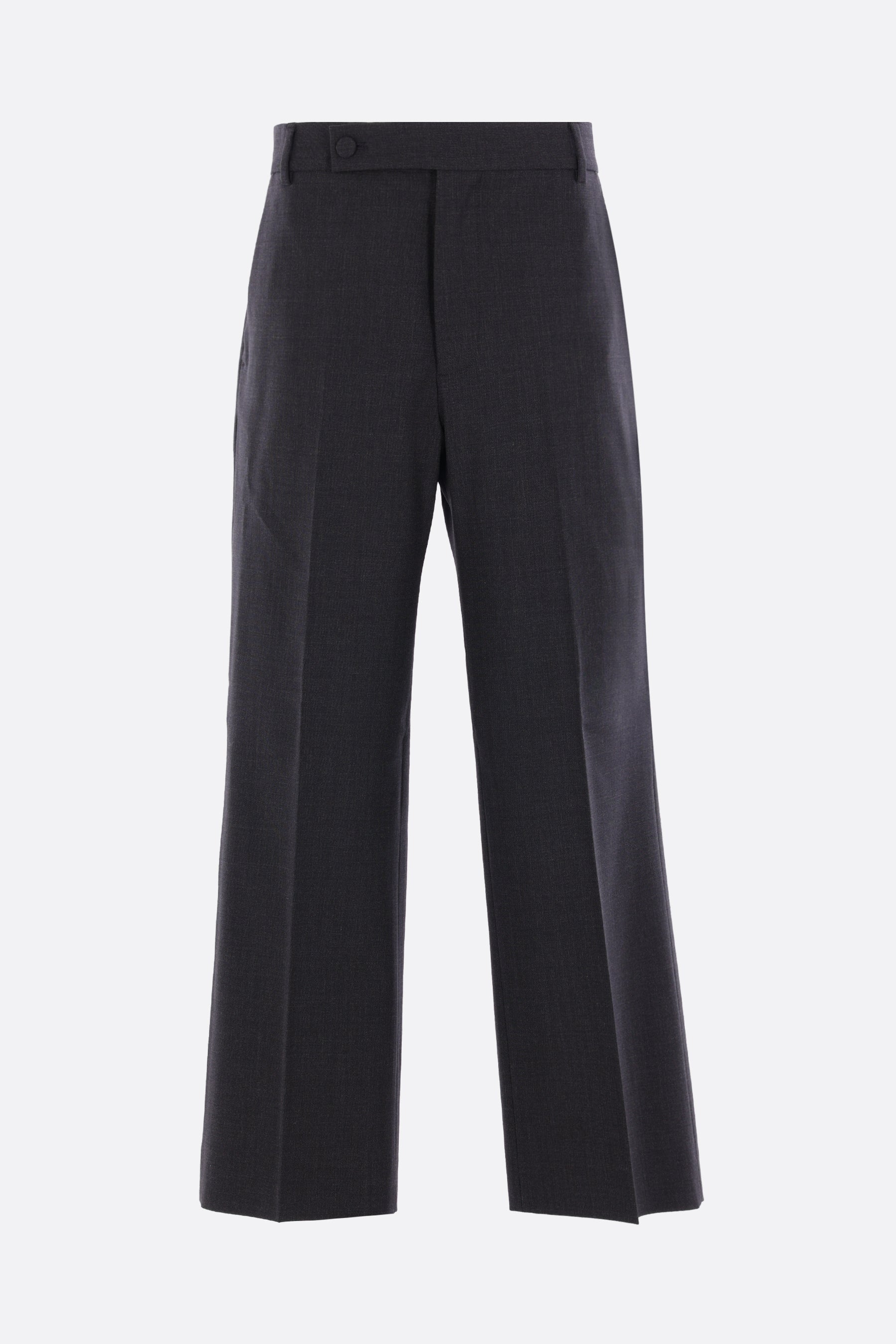 wool cropped trousers