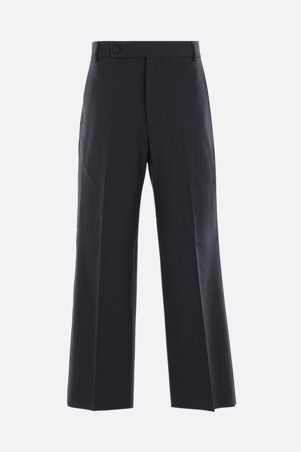 wool cropped trousers