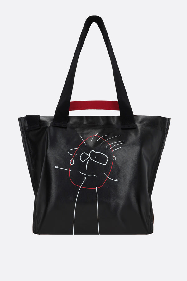 Pili e Bianca medium shopping bag in coated canvas